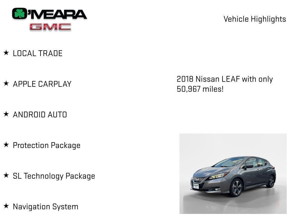 used 2018 Nissan Leaf car, priced at $11,798