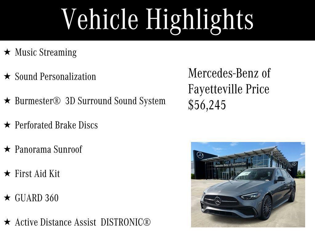 used 2024 Mercedes-Benz C-Class car, priced at $56,245