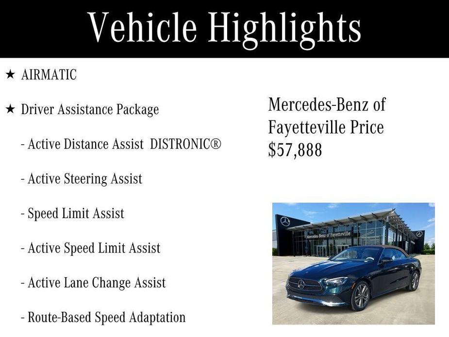 used 2021 Mercedes-Benz E-Class car, priced at $57,888