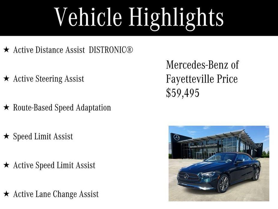 used 2021 Mercedes-Benz E-Class car, priced at $59,495