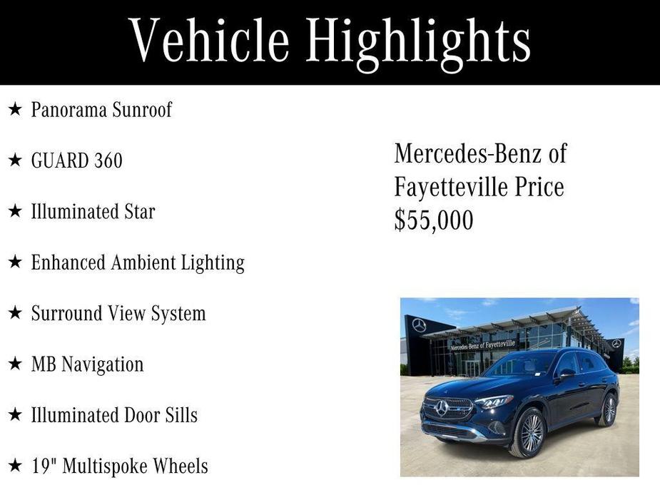 used 2025 Mercedes-Benz GLC 300 car, priced at $55,000