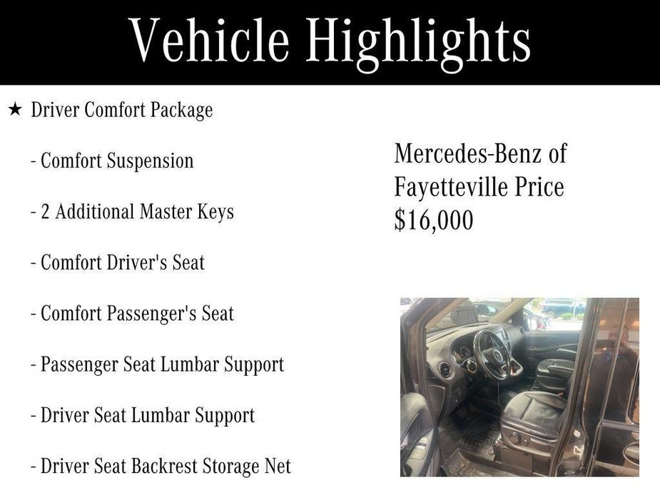 used 2018 Mercedes-Benz Metris car, priced at $16,000