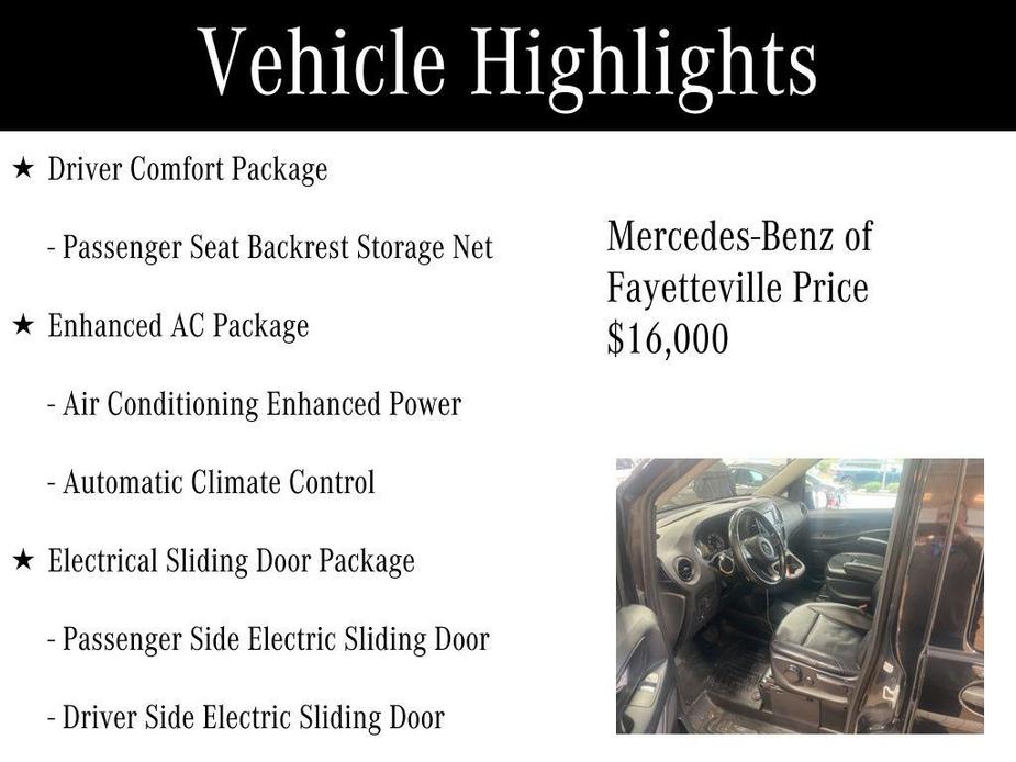 used 2018 Mercedes-Benz Metris car, priced at $16,000