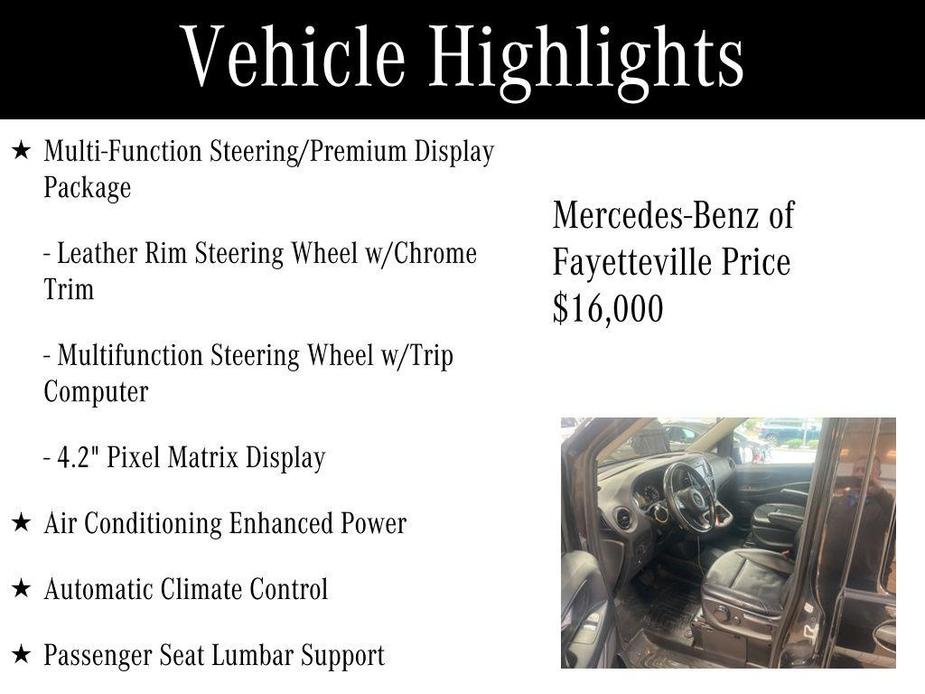 used 2018 Mercedes-Benz Metris car, priced at $16,000