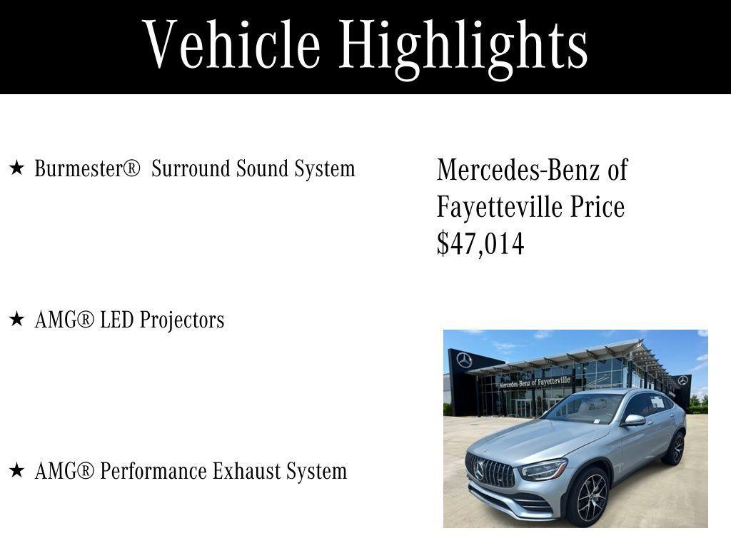 used 2023 Mercedes-Benz AMG GLC 43 car, priced at $47,014