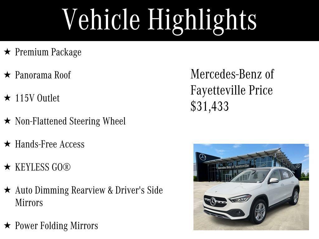 used 2023 Mercedes-Benz GLA 250 car, priced at $31,433
