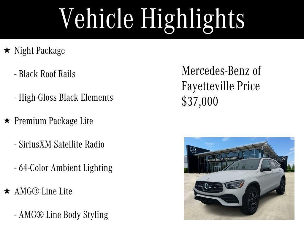 used 2022 Mercedes-Benz GLC 300 car, priced at $37,000