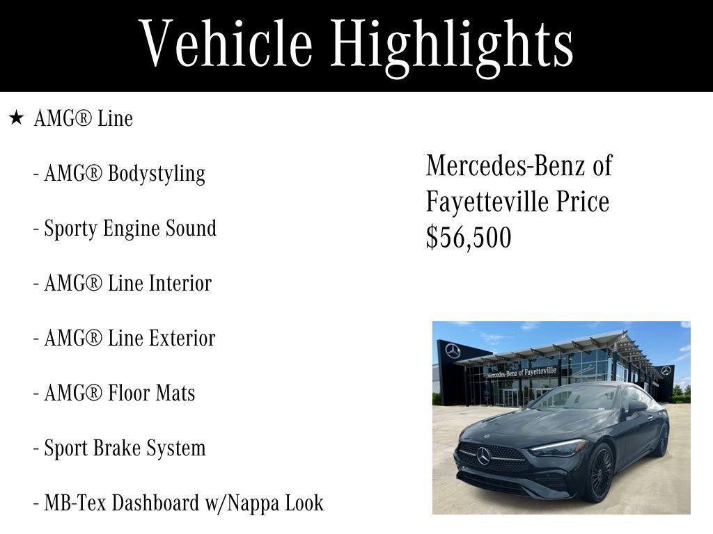 used 2024 Mercedes-Benz CLE 300 car, priced at $56,500