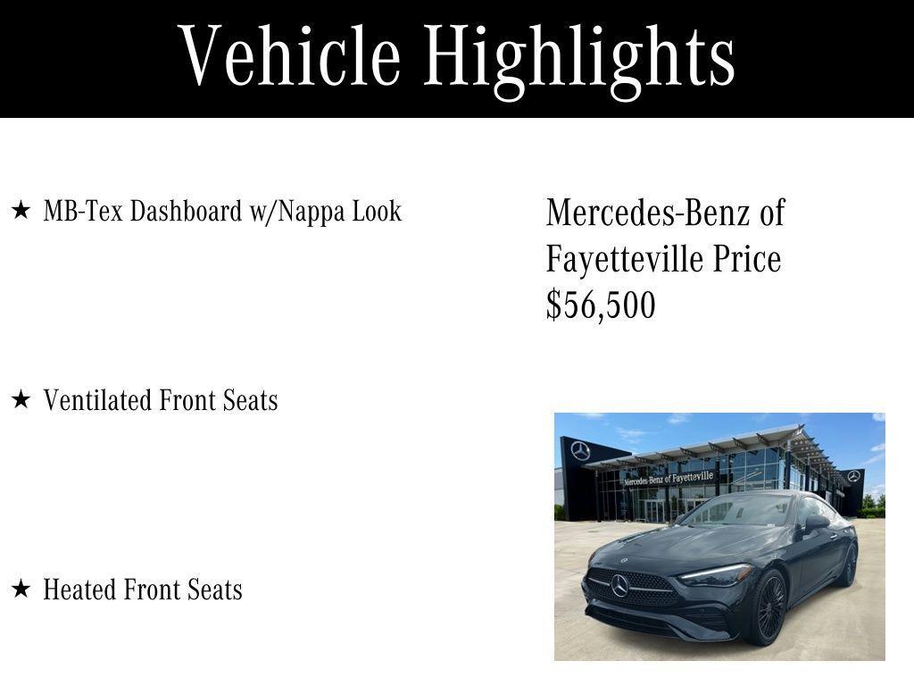 used 2024 Mercedes-Benz CLE 300 car, priced at $56,500