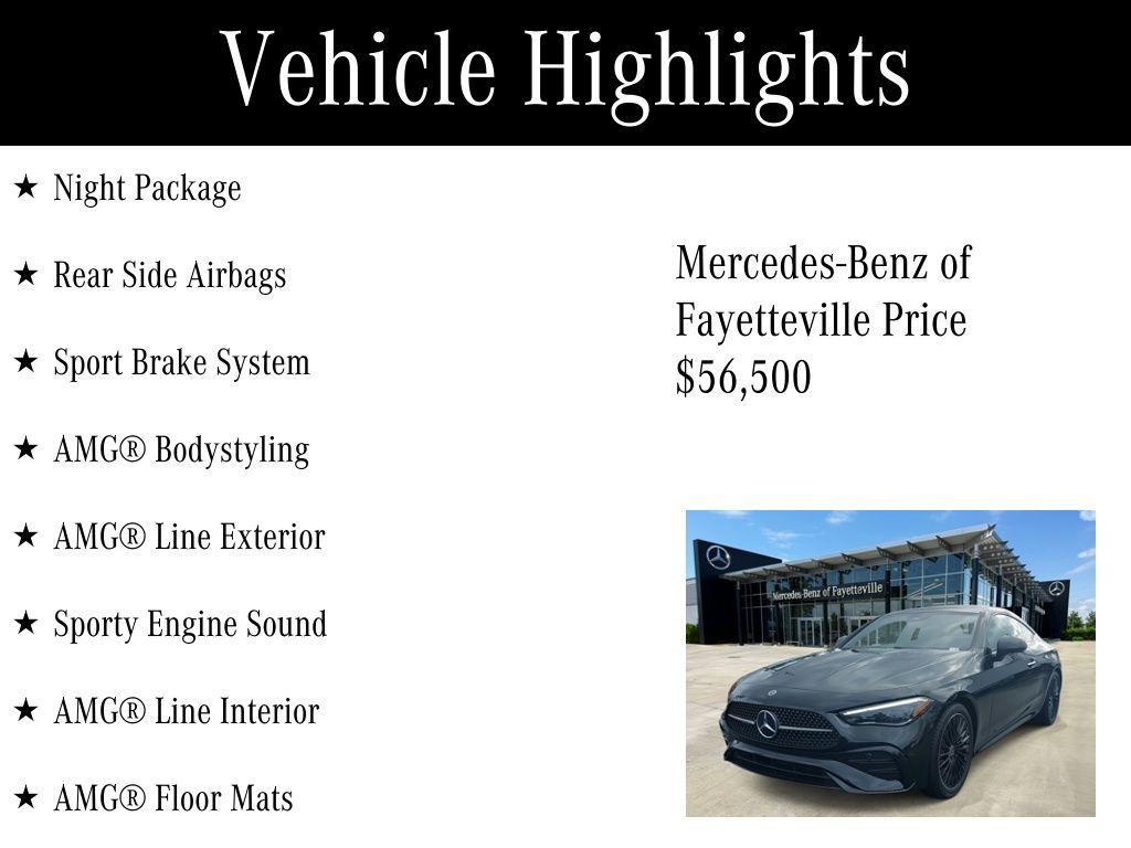 used 2024 Mercedes-Benz CLE 300 car, priced at $56,500