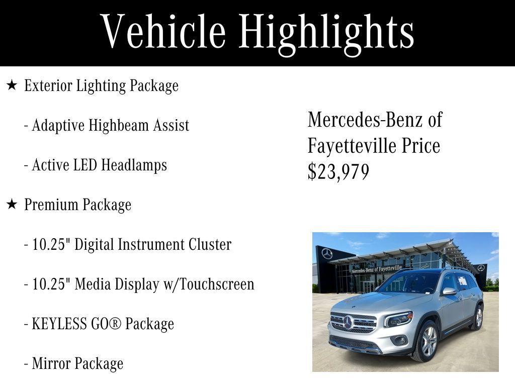 used 2020 Mercedes-Benz GLB 250 car, priced at $23,979