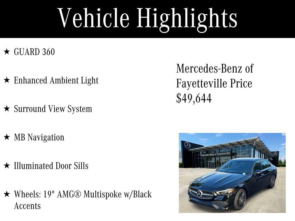 used 2025 Mercedes-Benz C-Class car, priced at $49,644