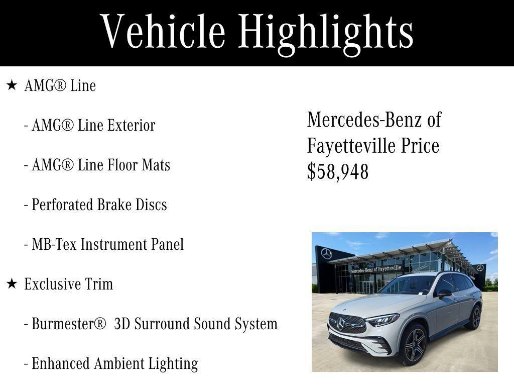 used 2025 Mercedes-Benz GLC 300 car, priced at $58,948