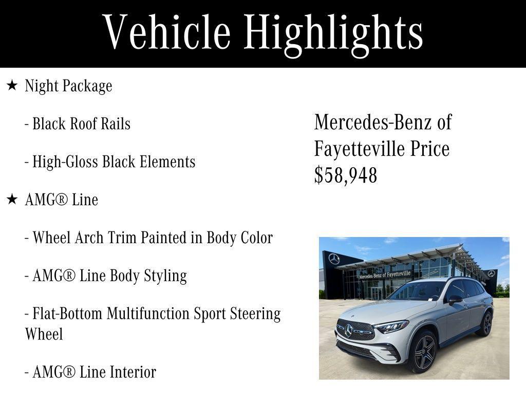 used 2025 Mercedes-Benz GLC 300 car, priced at $58,948