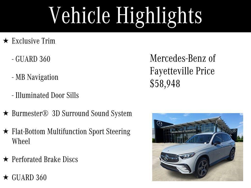 used 2025 Mercedes-Benz GLC 300 car, priced at $58,948
