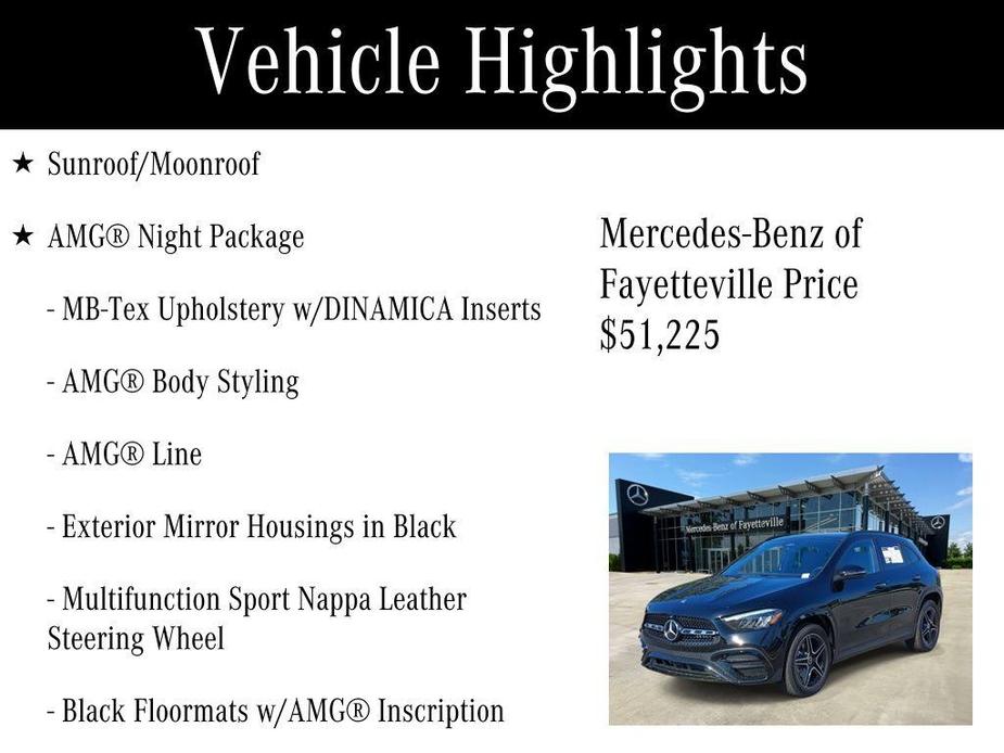 used 2024 Mercedes-Benz GLA 250 car, priced at $51,225