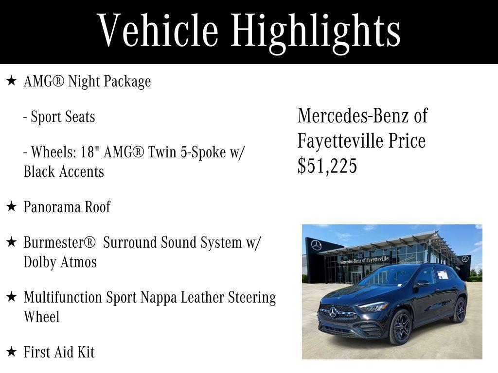 used 2024 Mercedes-Benz GLA 250 car, priced at $51,225