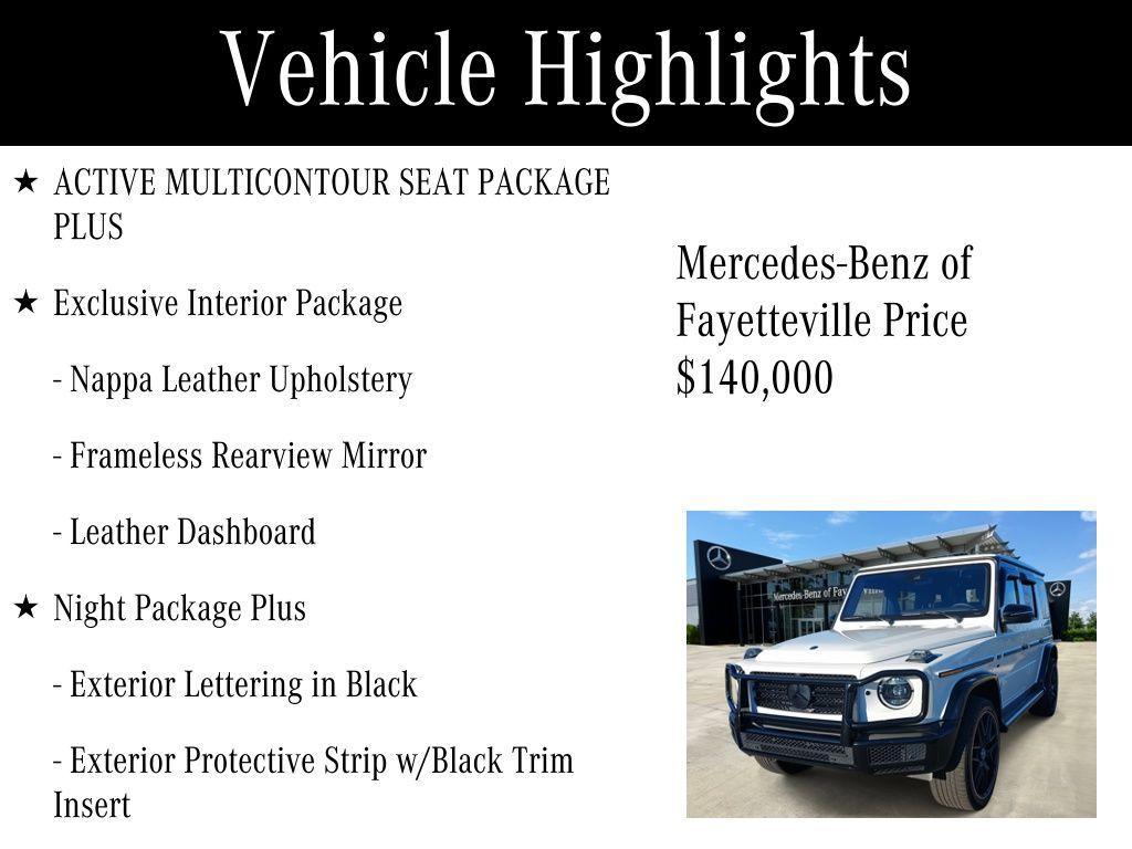 used 2023 Mercedes-Benz G-Class car, priced at $140,000