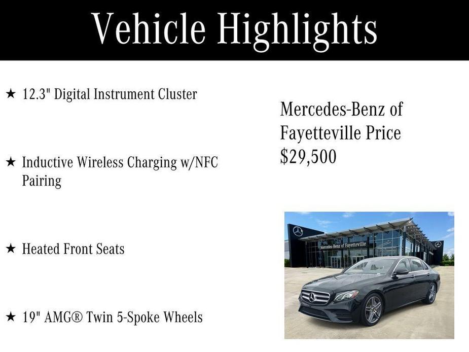 used 2020 Mercedes-Benz E-Class car, priced at $29,500