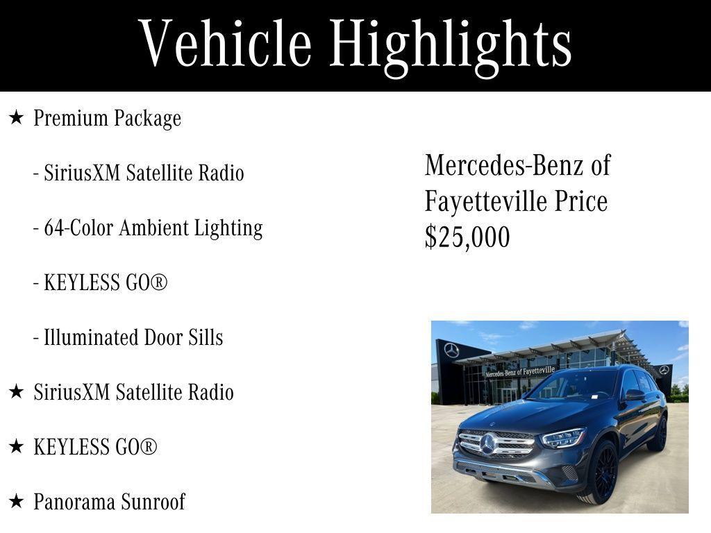 used 2020 Mercedes-Benz GLC 300 car, priced at $25,000