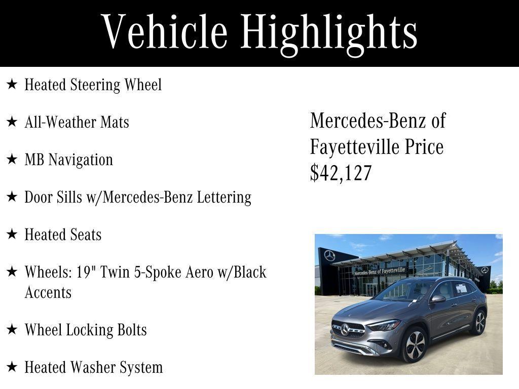 used 2025 Mercedes-Benz GLA 250 car, priced at $42,127