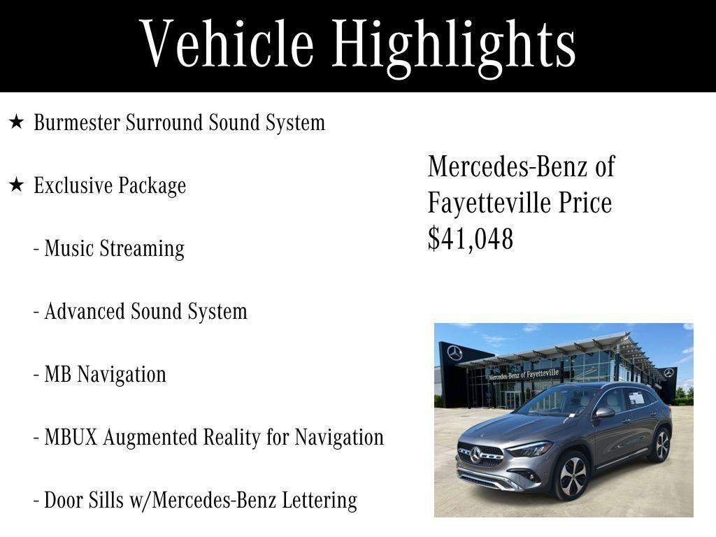 used 2025 Mercedes-Benz GLA 250 car, priced at $41,048