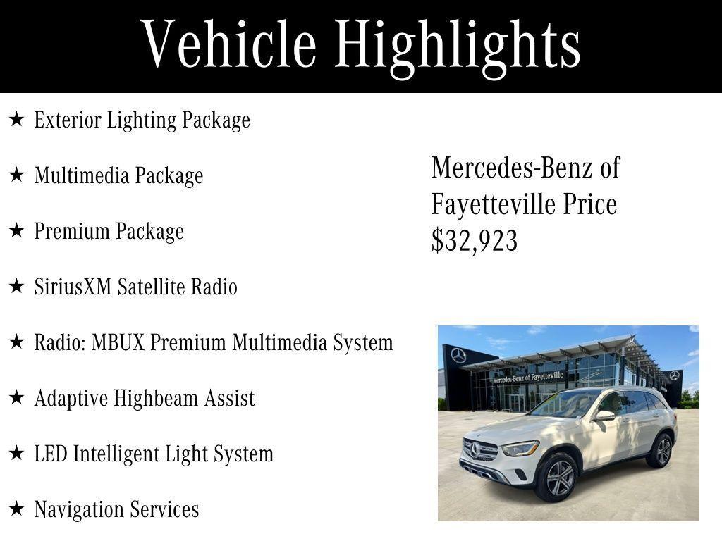 used 2021 Mercedes-Benz GLC 300 car, priced at $32,923