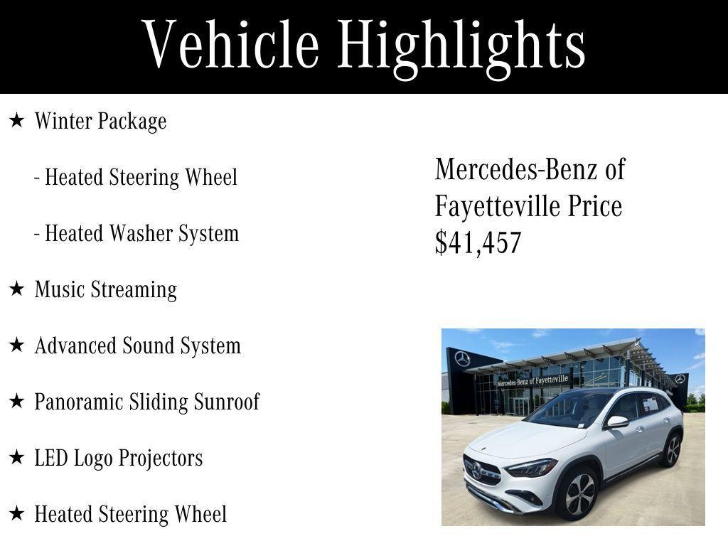 used 2025 Mercedes-Benz GLA 250 car, priced at $41,457