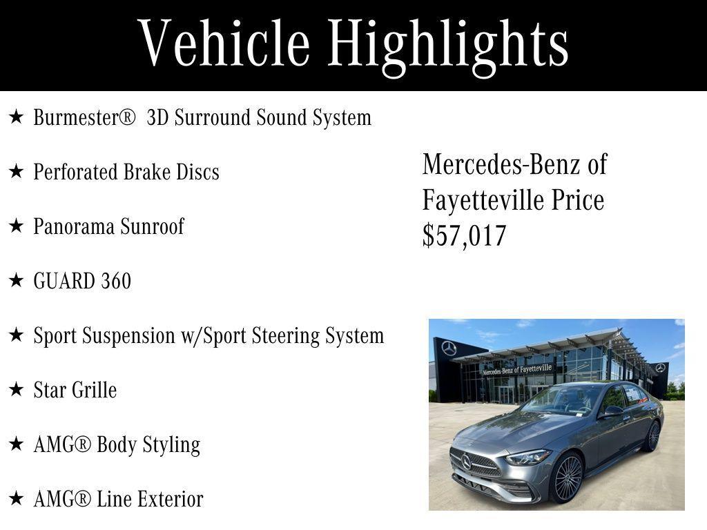 used 2025 Mercedes-Benz C-Class car, priced at $57,017