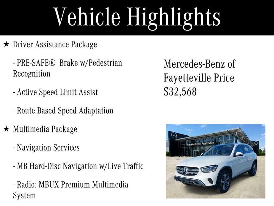 used 2021 Mercedes-Benz GLC 300 car, priced at $32,568