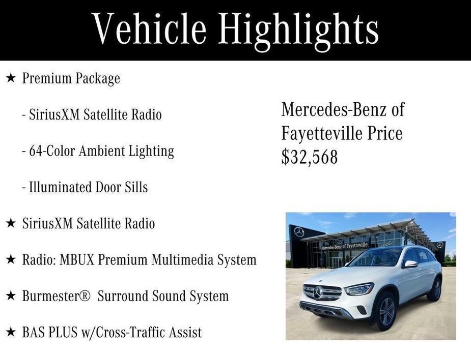 used 2021 Mercedes-Benz GLC 300 car, priced at $32,568