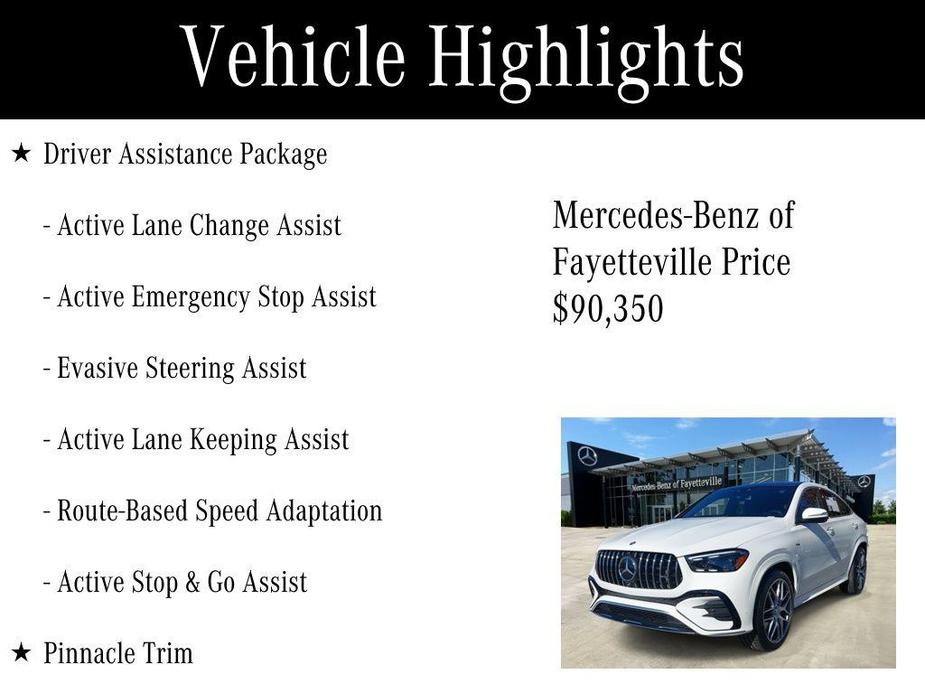 used 2024 Mercedes-Benz AMG GLE 53 car, priced at $90,350