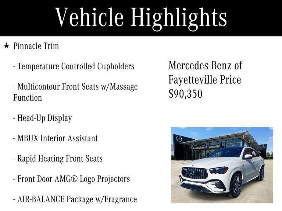 used 2024 Mercedes-Benz AMG GLE 53 car, priced at $90,350