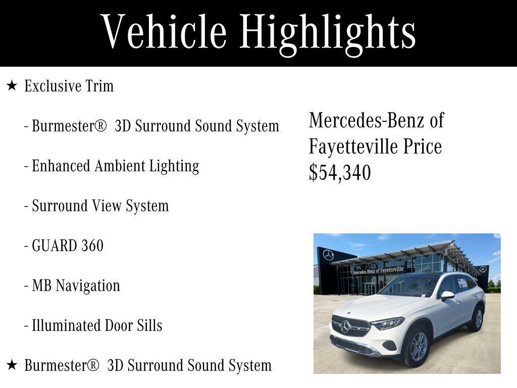 used 2025 Mercedes-Benz GLC 300 car, priced at $54,340