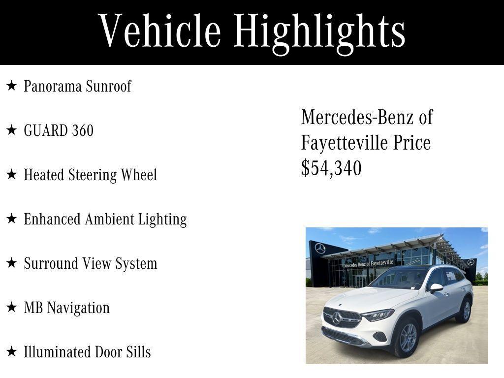 used 2025 Mercedes-Benz GLC 300 car, priced at $54,340