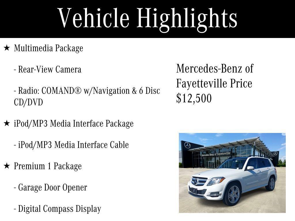 used 2014 Mercedes-Benz GLK-Class car, priced at $12,500