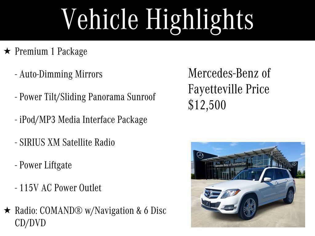 used 2014 Mercedes-Benz GLK-Class car, priced at $12,500