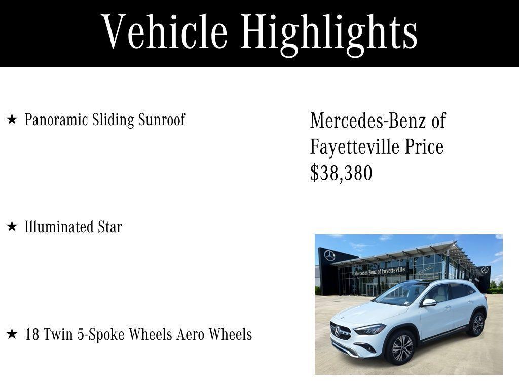 used 2025 Mercedes-Benz GLA 250 car, priced at $38,380