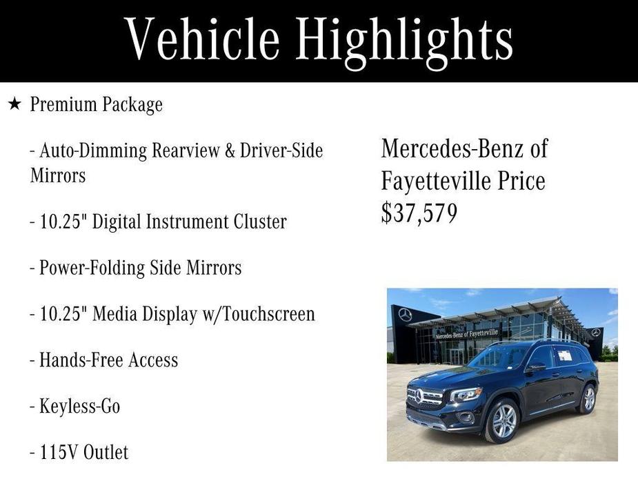 used 2023 Mercedes-Benz GLB 250 car, priced at $37,579