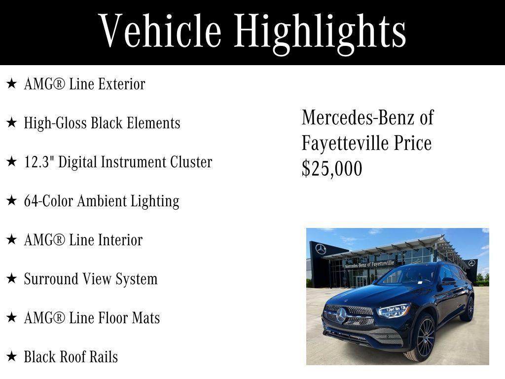 used 2022 Mercedes-Benz GLC 300 car, priced at $25,000