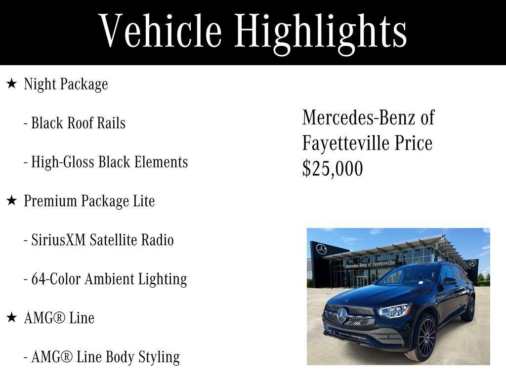 used 2022 Mercedes-Benz GLC 300 car, priced at $25,000