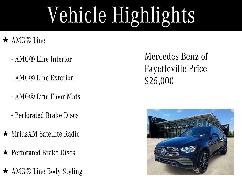 used 2022 Mercedes-Benz GLC 300 car, priced at $25,000