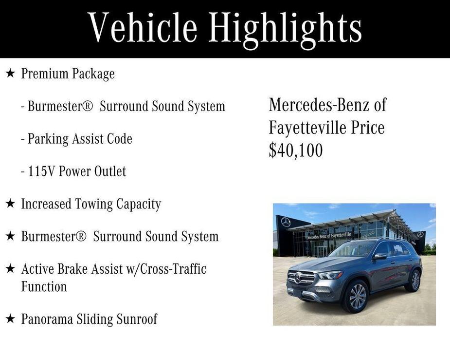 used 2021 Mercedes-Benz GLE 350 car, priced at $40,100