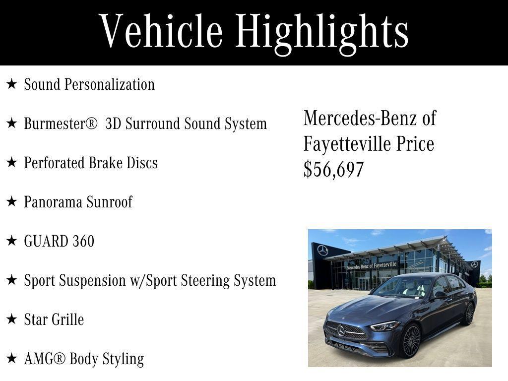 used 2025 Mercedes-Benz C-Class car, priced at $56,697