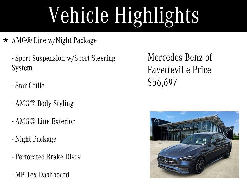 used 2025 Mercedes-Benz C-Class car, priced at $56,697