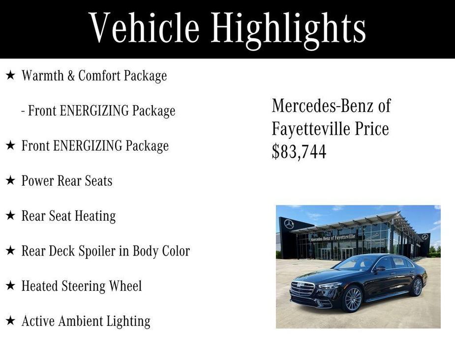 used 2023 Mercedes-Benz S-Class car, priced at $83,744