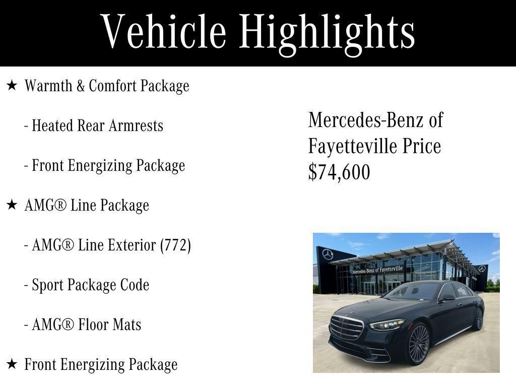 used 2022 Mercedes-Benz S-Class car, priced at $74,600