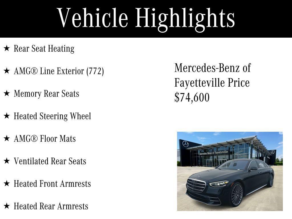 used 2022 Mercedes-Benz S-Class car, priced at $74,600