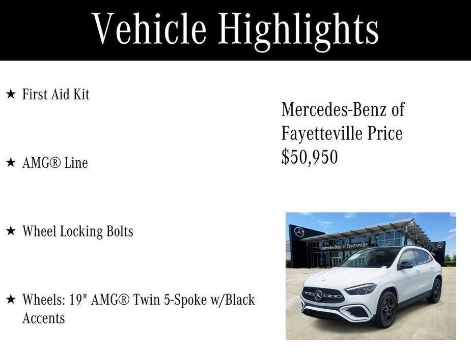 used 2025 Mercedes-Benz GLA 250 car, priced at $50,950