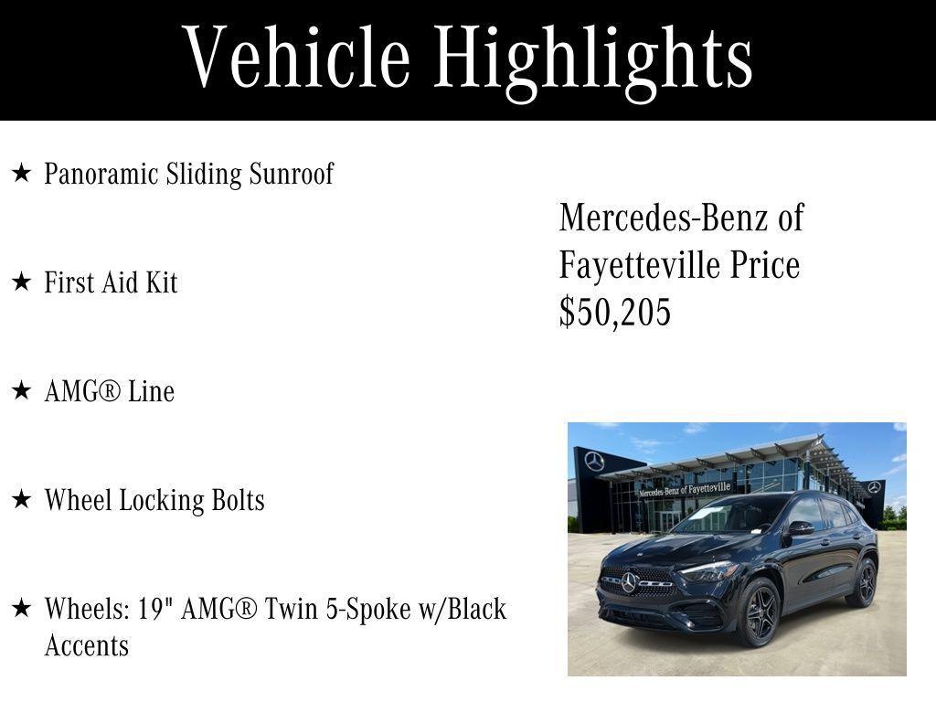 used 2025 Mercedes-Benz GLA 250 car, priced at $50,205